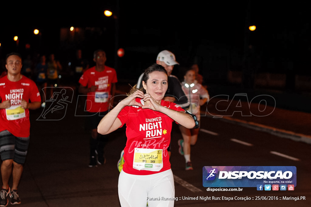 Unimed Night Run: Etapa Coração :: Paraná Running 2016