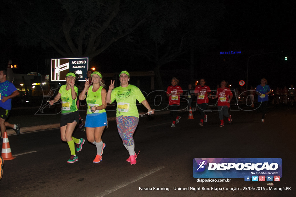 Unimed Night Run: Etapa Coração :: Paraná Running 2016