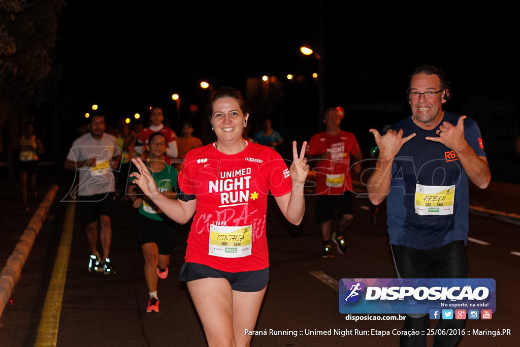 Unimed Night Run: Etapa Coração :: Paraná Running 2016