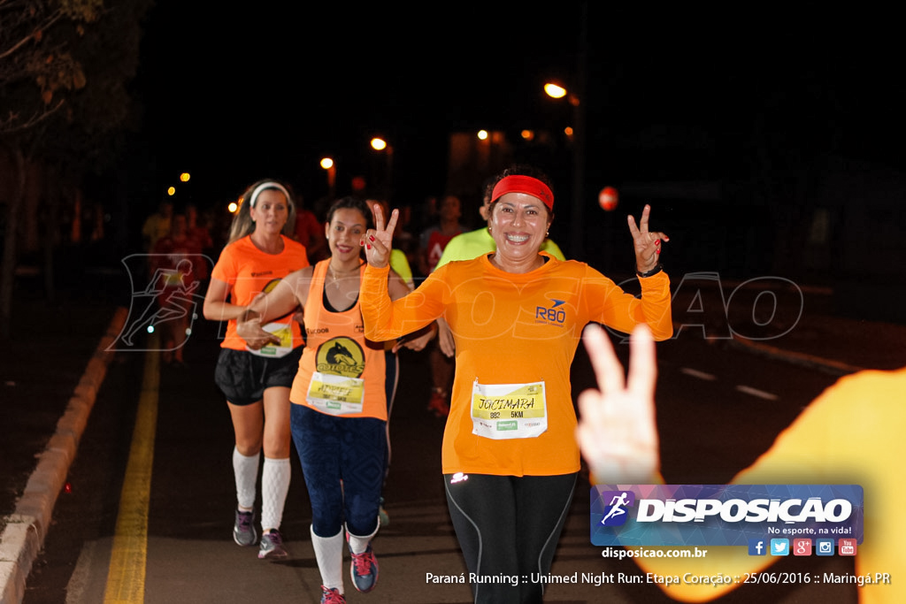 Unimed Night Run: Etapa Coração :: Paraná Running 2016