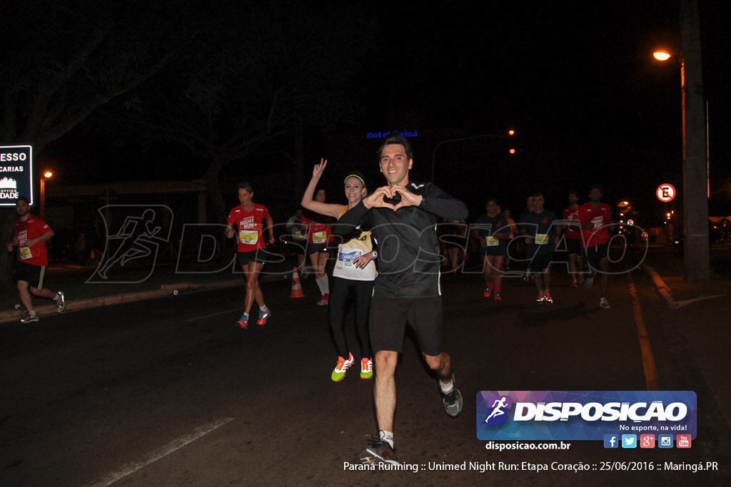 Unimed Night Run: Etapa Coração :: Paraná Running 2016