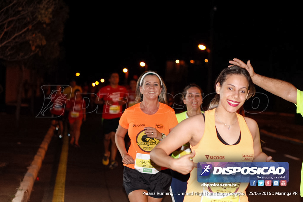 Unimed Night Run: Etapa Coração :: Paraná Running 2016