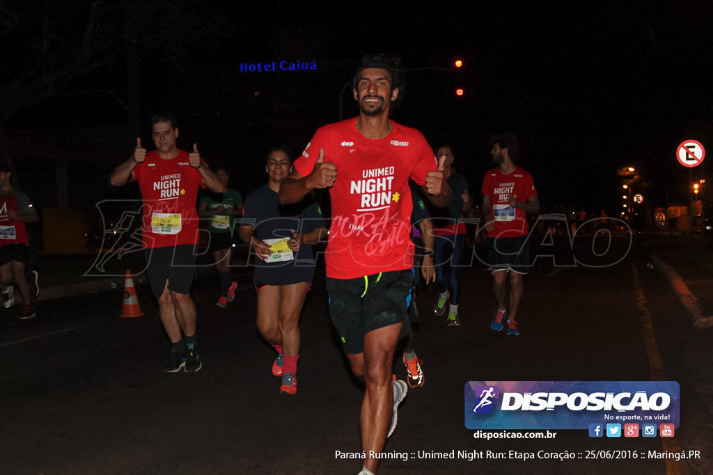 Unimed Night Run: Etapa Coração :: Paraná Running 2016