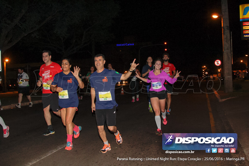 Unimed Night Run: Etapa Coração :: Paraná Running 2016