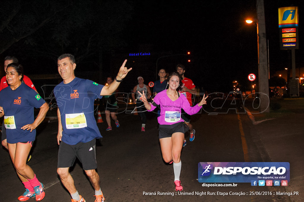 Unimed Night Run: Etapa Coração :: Paraná Running 2016