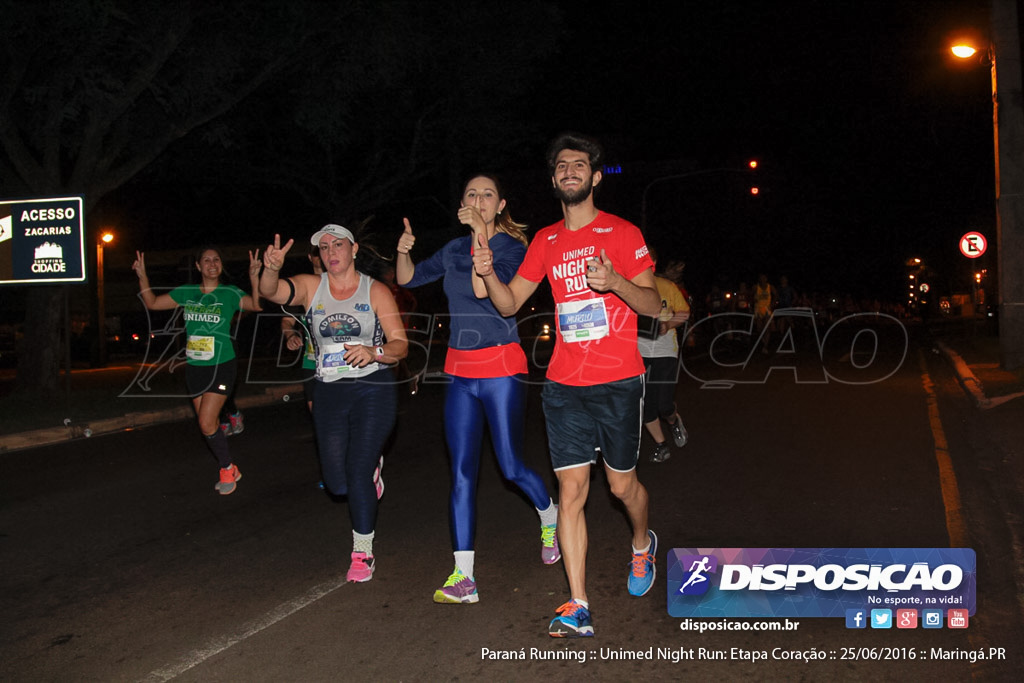 Unimed Night Run: Etapa Coração :: Paraná Running 2016