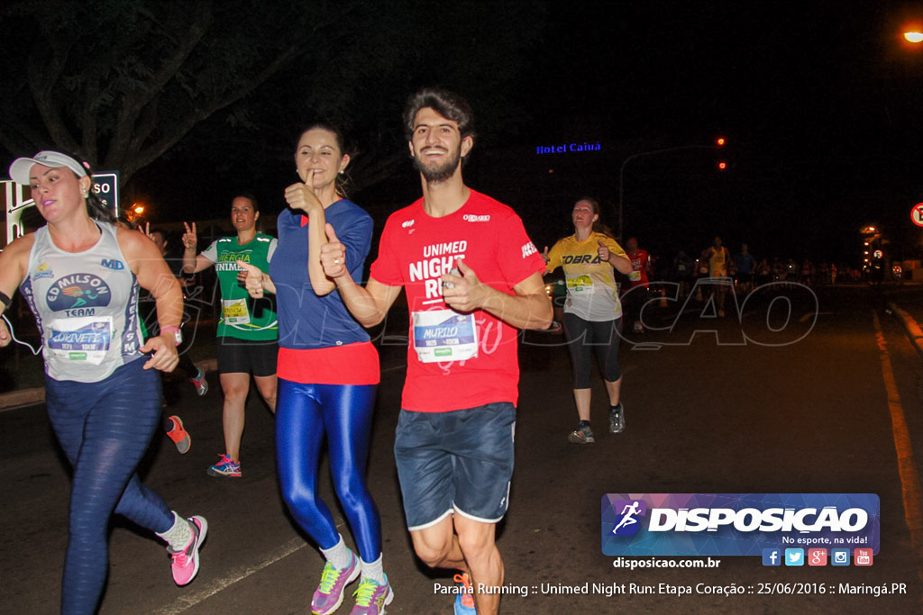 Unimed Night Run: Etapa Coração :: Paraná Running 2016