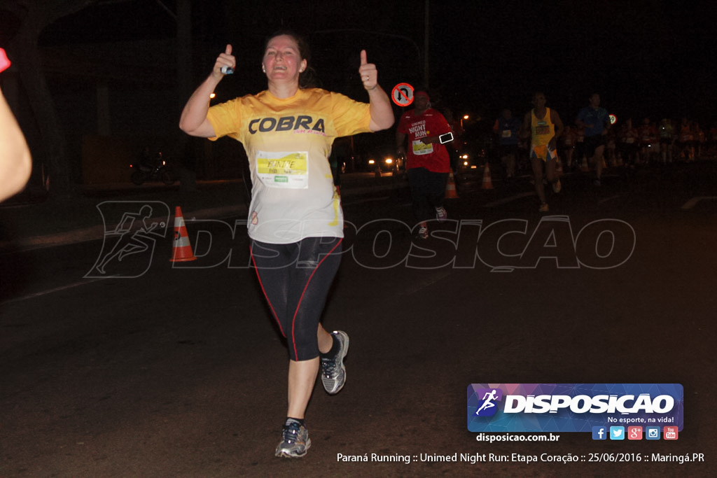 Unimed Night Run: Etapa Coração :: Paraná Running 2016