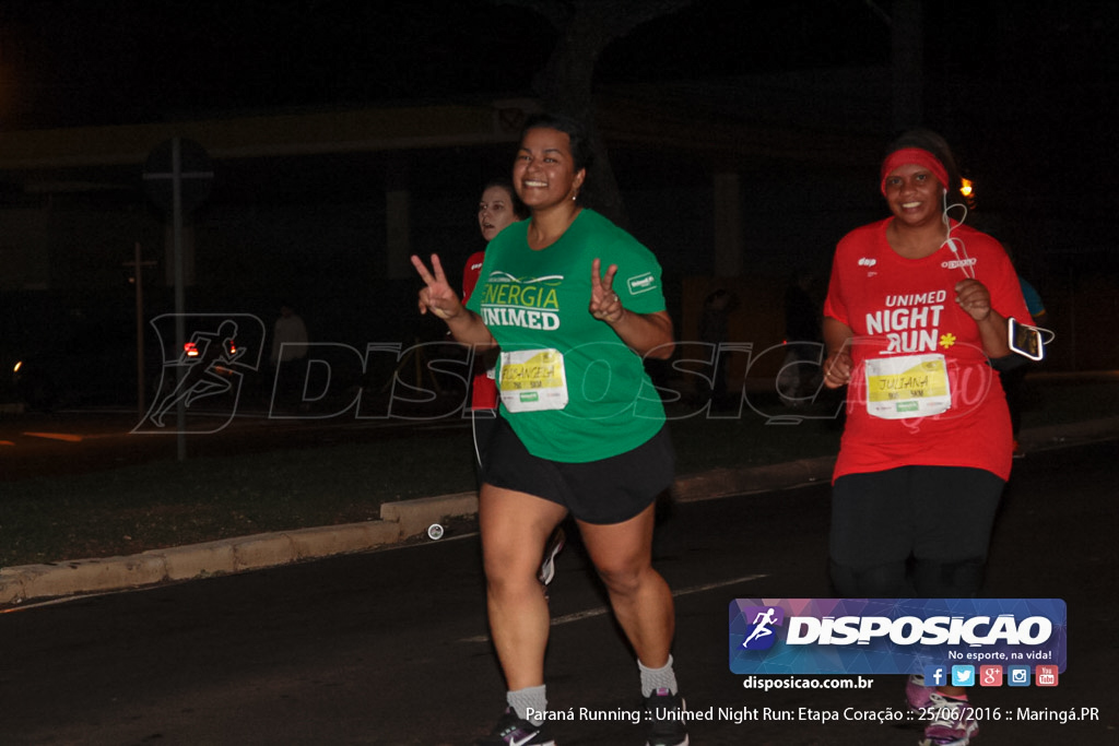 Unimed Night Run: Etapa Coração :: Paraná Running 2016