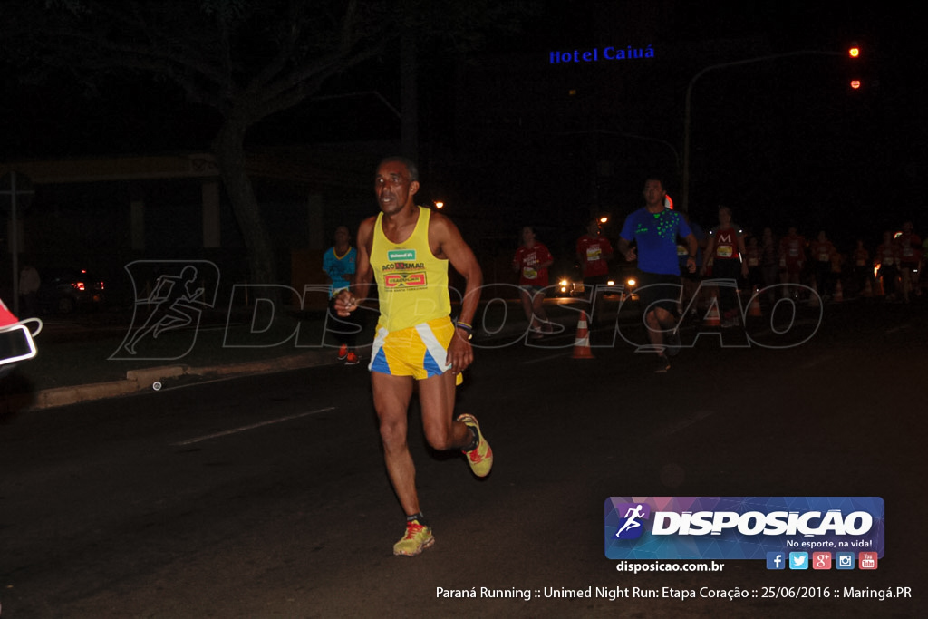 Unimed Night Run: Etapa Coração :: Paraná Running 2016