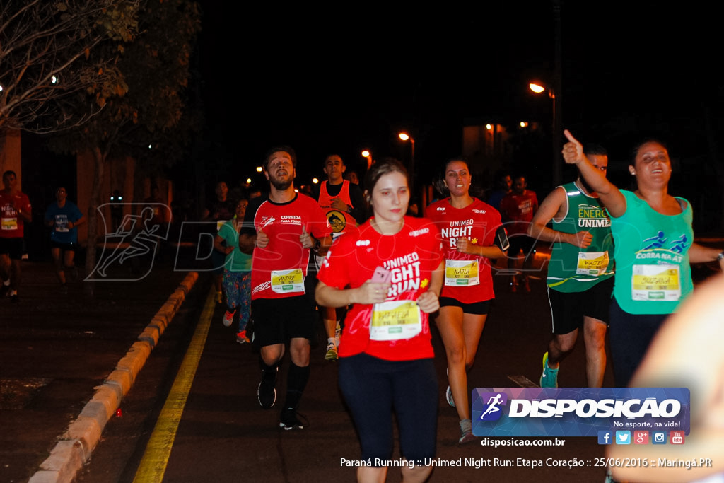 Unimed Night Run: Etapa Coração :: Paraná Running 2016