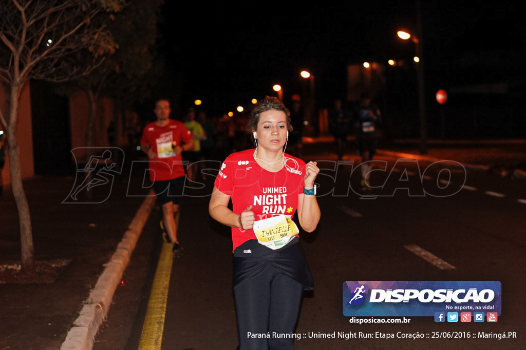 Unimed Night Run: Etapa Coração :: Paraná Running 2016