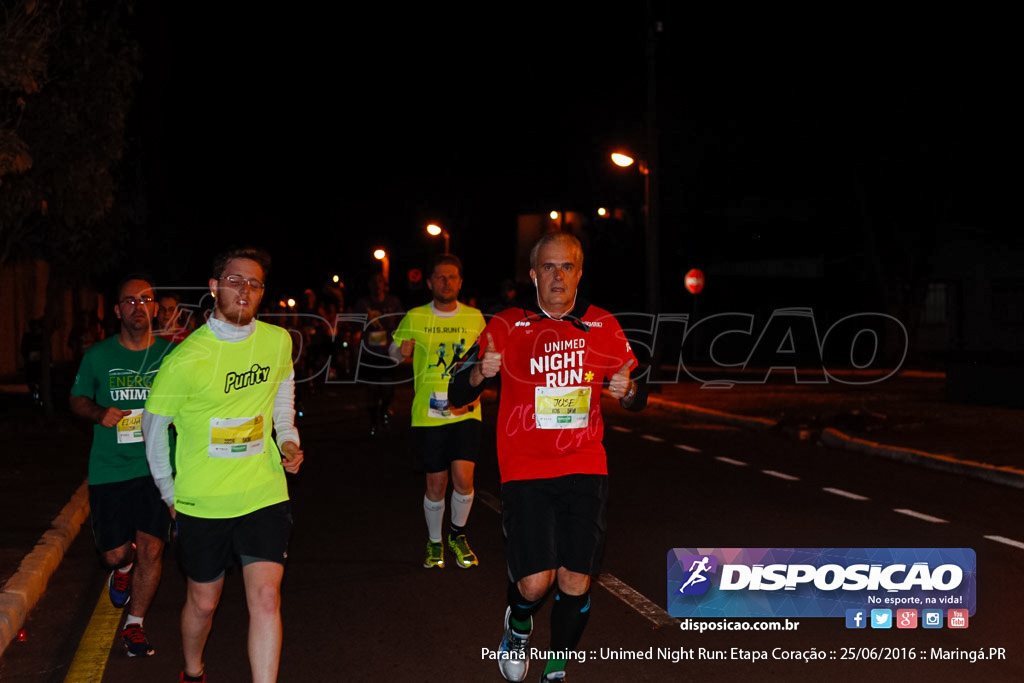 Unimed Night Run: Etapa Coração :: Paraná Running 2016