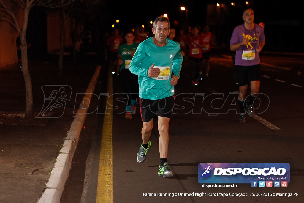 Unimed Night Run: Etapa Coração :: Paraná Running 2016