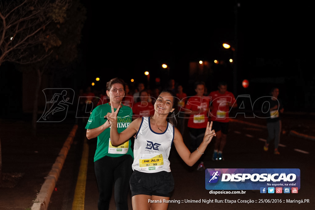 Unimed Night Run: Etapa Coração :: Paraná Running 2016