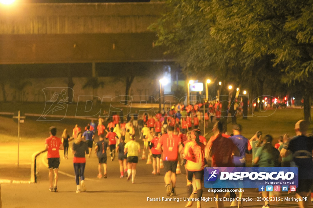 Unimed Night Run: Etapa Coração :: Paraná Running 2016