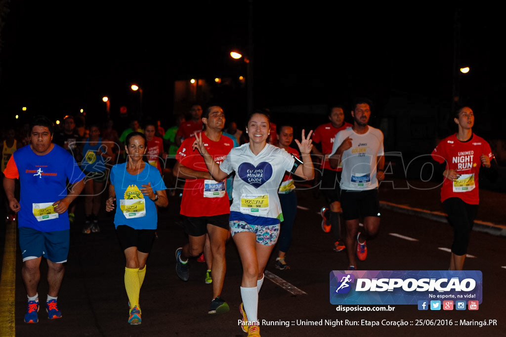 Unimed Night Run: Etapa Coração :: Paraná Running 2016