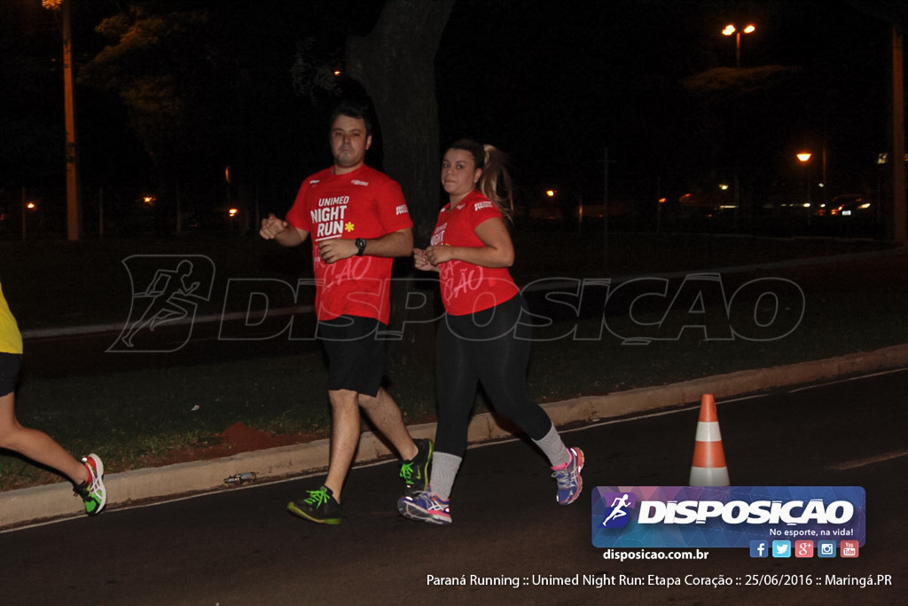 Unimed Night Run: Etapa Coração :: Paraná Running 2016