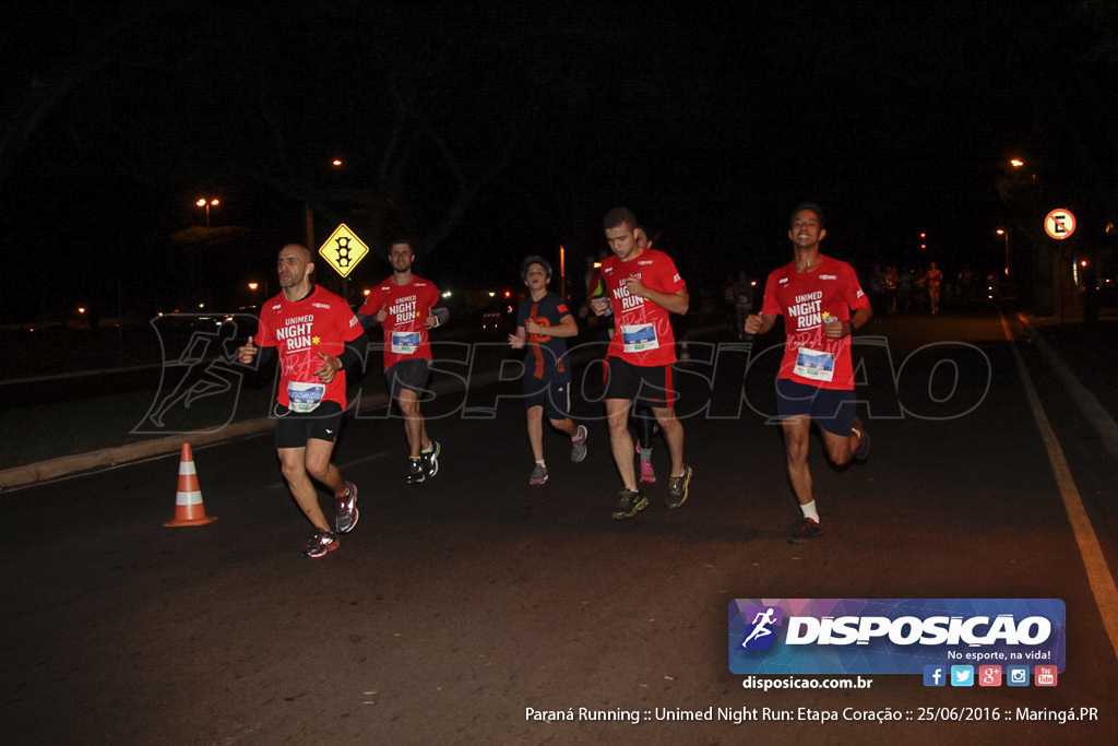 Unimed Night Run: Etapa Coração :: Paraná Running 2016