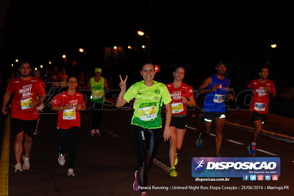 Unimed Night Run: Etapa Coração :: Paraná Running 2016