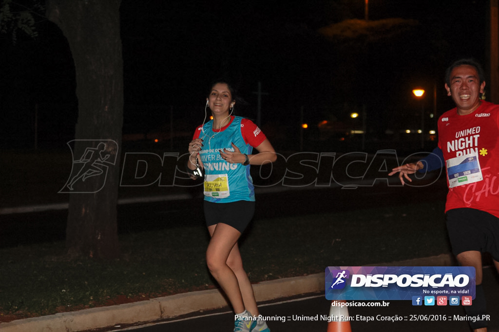 Unimed Night Run: Etapa Coração :: Paraná Running 2016