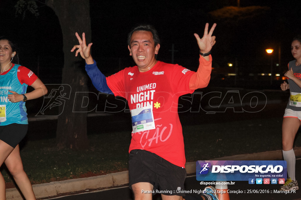 Unimed Night Run: Etapa Coração :: Paraná Running 2016