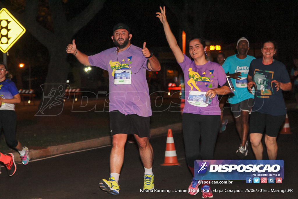 Unimed Night Run: Etapa Coração :: Paraná Running 2016