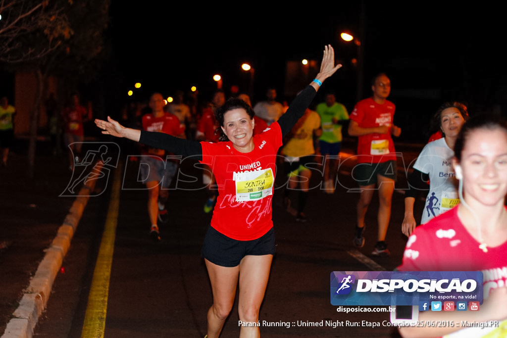 Unimed Night Run: Etapa Coração :: Paraná Running 2016