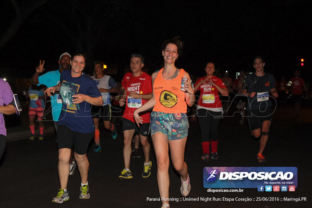 Unimed Night Run: Etapa Coração :: Paraná Running 2016