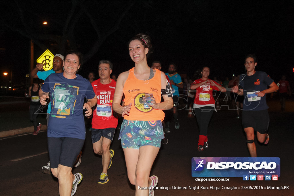 Unimed Night Run: Etapa Coração :: Paraná Running 2016