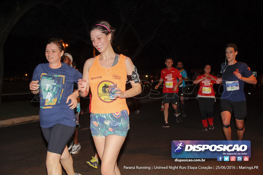 Unimed Night Run: Etapa Coração :: Paraná Running 2016