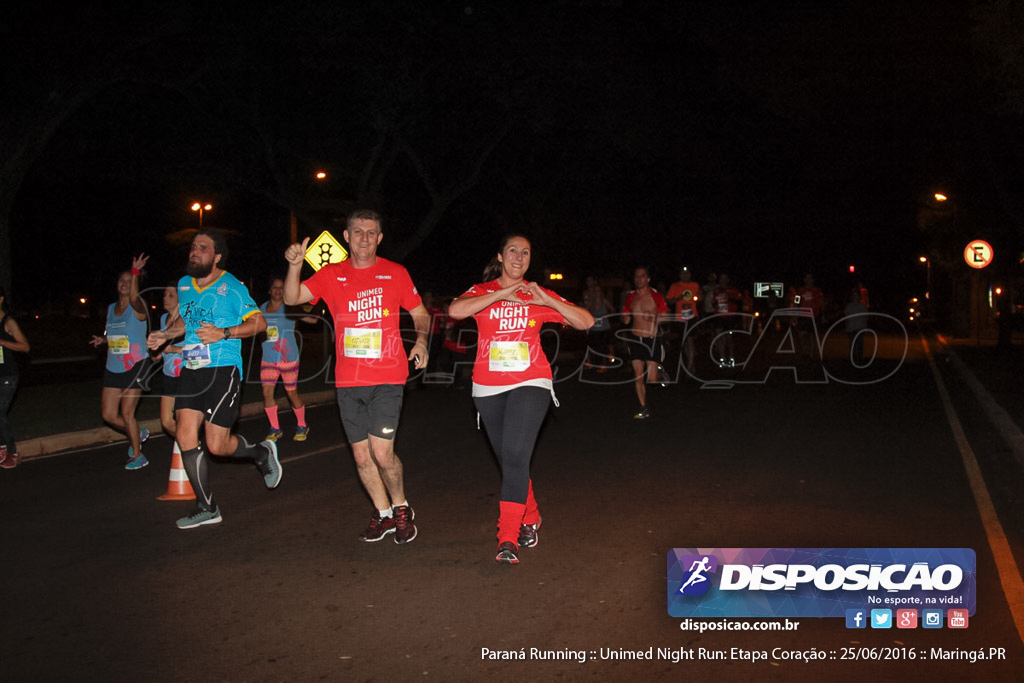 Unimed Night Run: Etapa Coração :: Paraná Running 2016