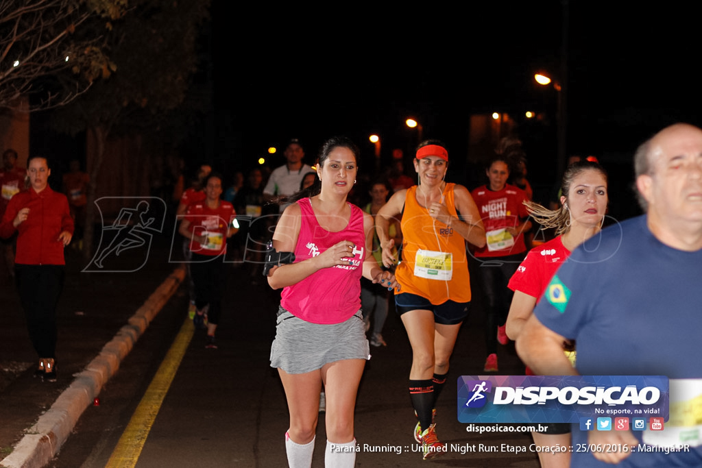 Unimed Night Run: Etapa Coração :: Paraná Running 2016