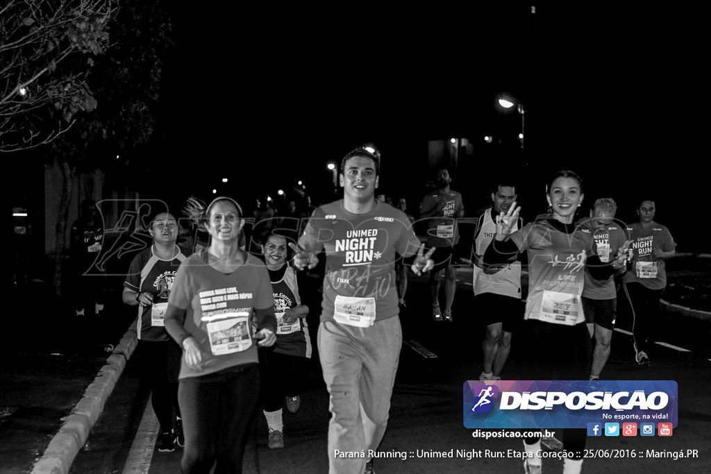 Unimed Night Run: Etapa Coração :: Paraná Running 2016