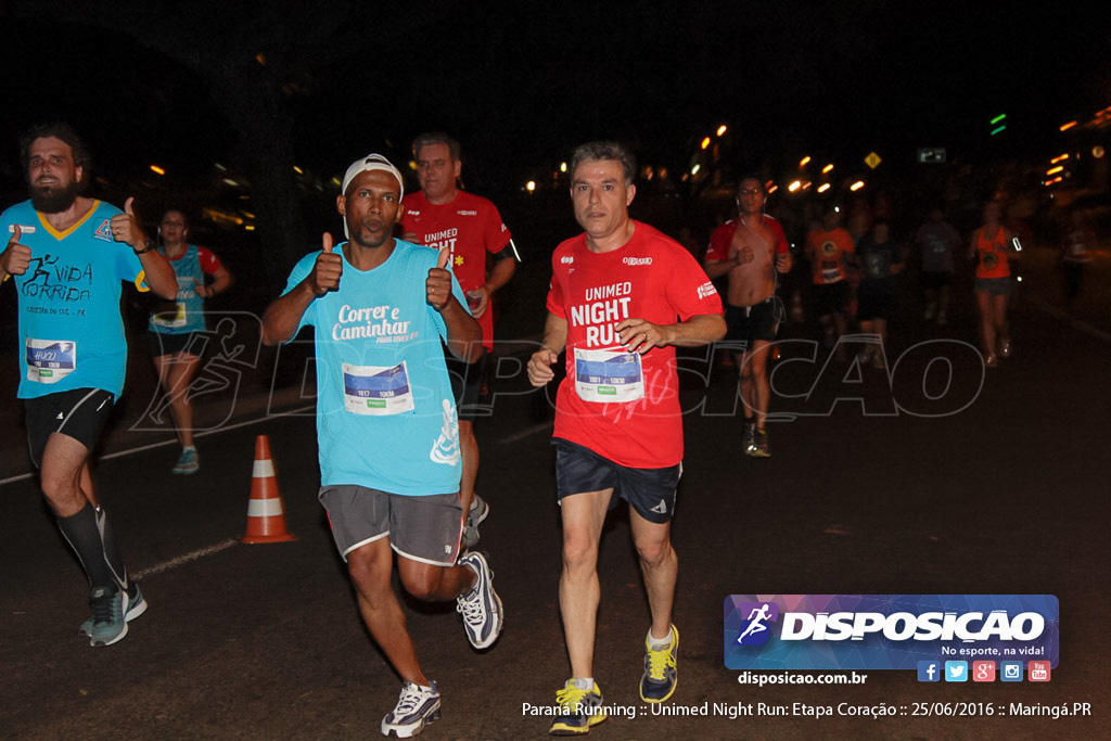 Unimed Night Run: Etapa Coração :: Paraná Running 2016