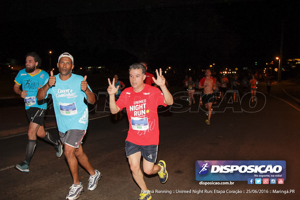 Unimed Night Run: Etapa Coração :: Paraná Running 2016