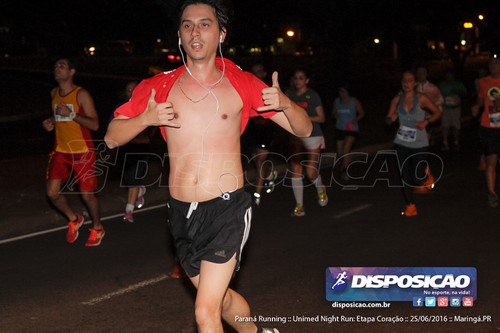 Unimed Night Run: Etapa Coração :: Paraná Running 2016