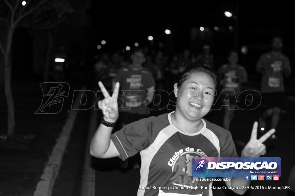 Unimed Night Run: Etapa Coração :: Paraná Running 2016