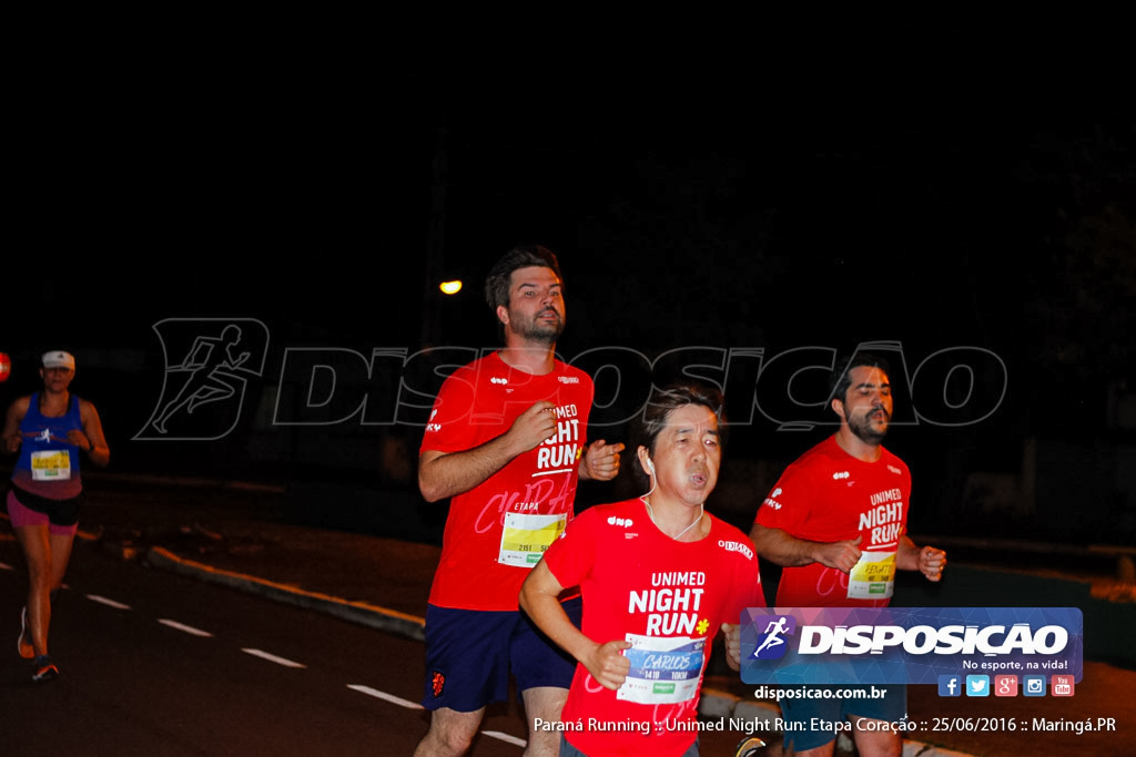 Unimed Night Run: Etapa Coração :: Paraná Running 2016