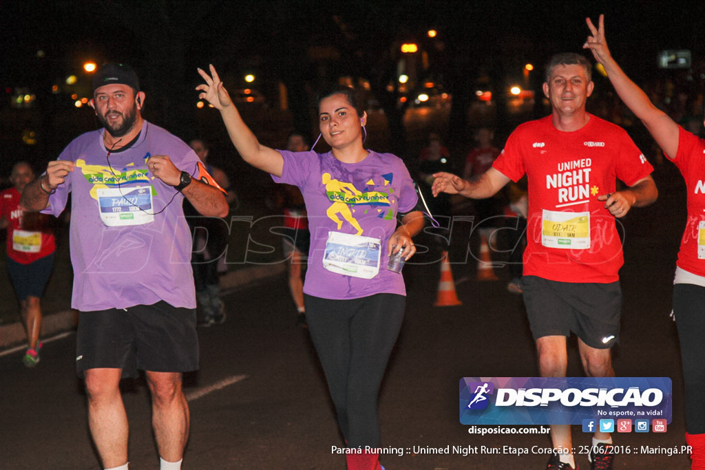 Unimed Night Run: Etapa Coração :: Paraná Running 2016