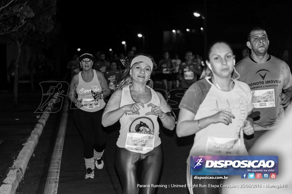 Unimed Night Run: Etapa Coração :: Paraná Running 2016