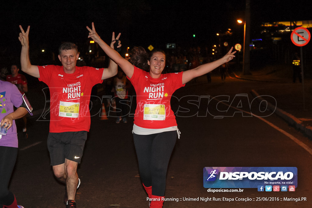 Unimed Night Run: Etapa Coração :: Paraná Running 2016