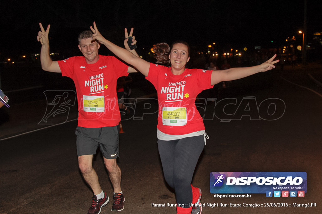 Unimed Night Run: Etapa Coração :: Paraná Running 2016