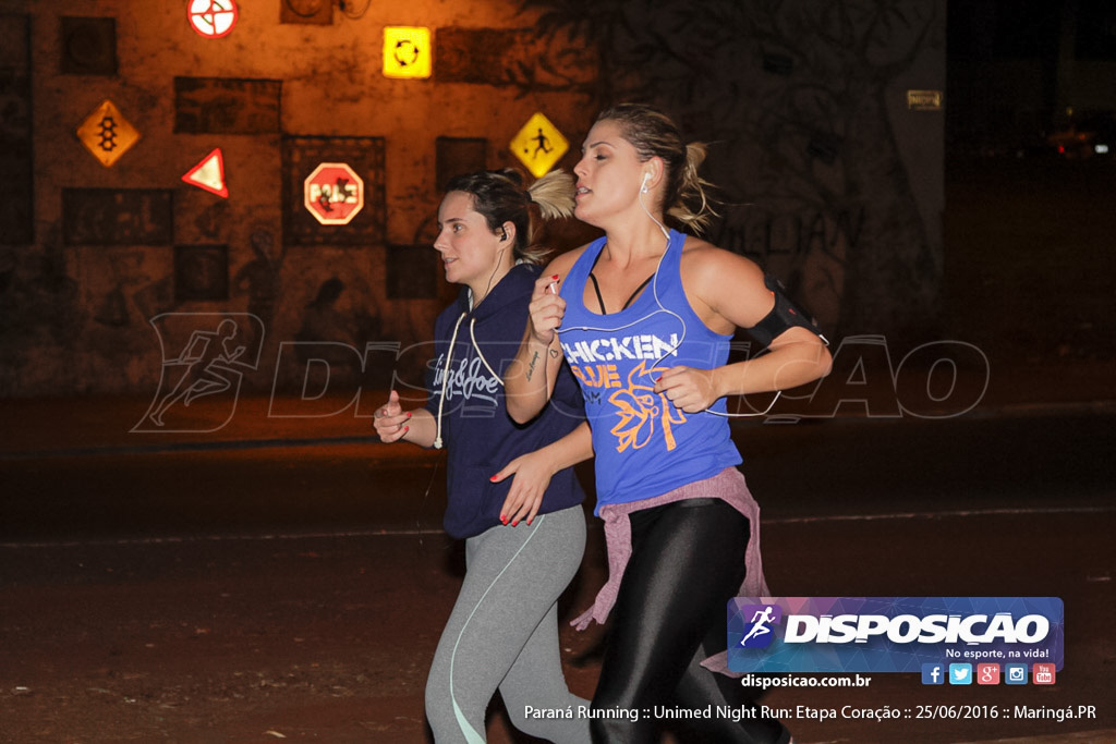 Unimed Night Run: Etapa Coração :: Paraná Running 2016