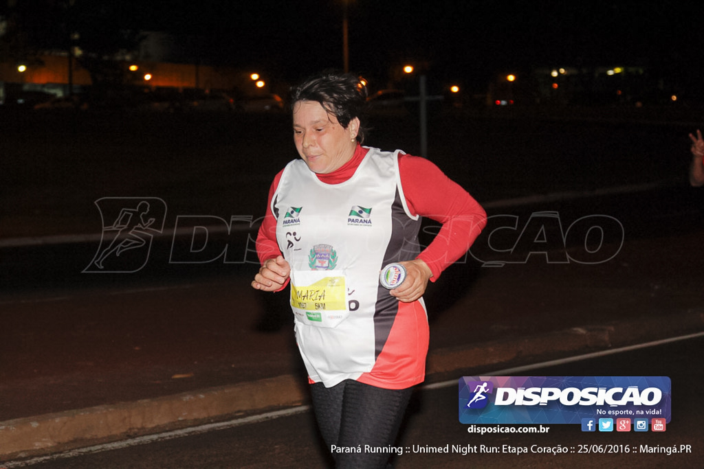 Unimed Night Run: Etapa Coração :: Paraná Running 2016