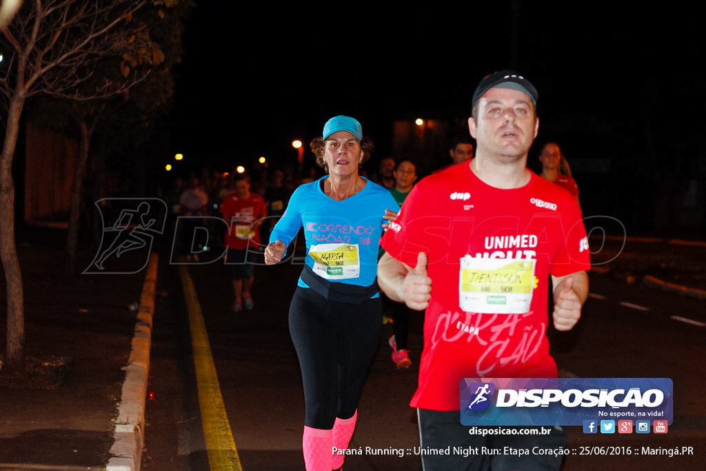 Unimed Night Run: Etapa Coração :: Paraná Running 2016