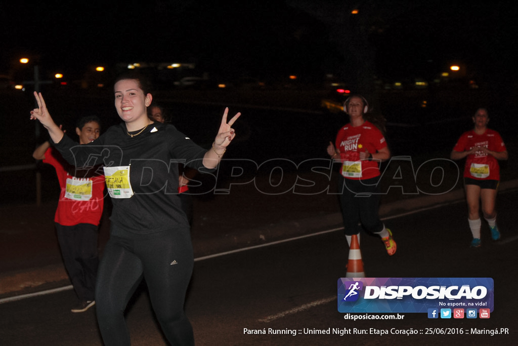 Unimed Night Run: Etapa Coração :: Paraná Running 2016