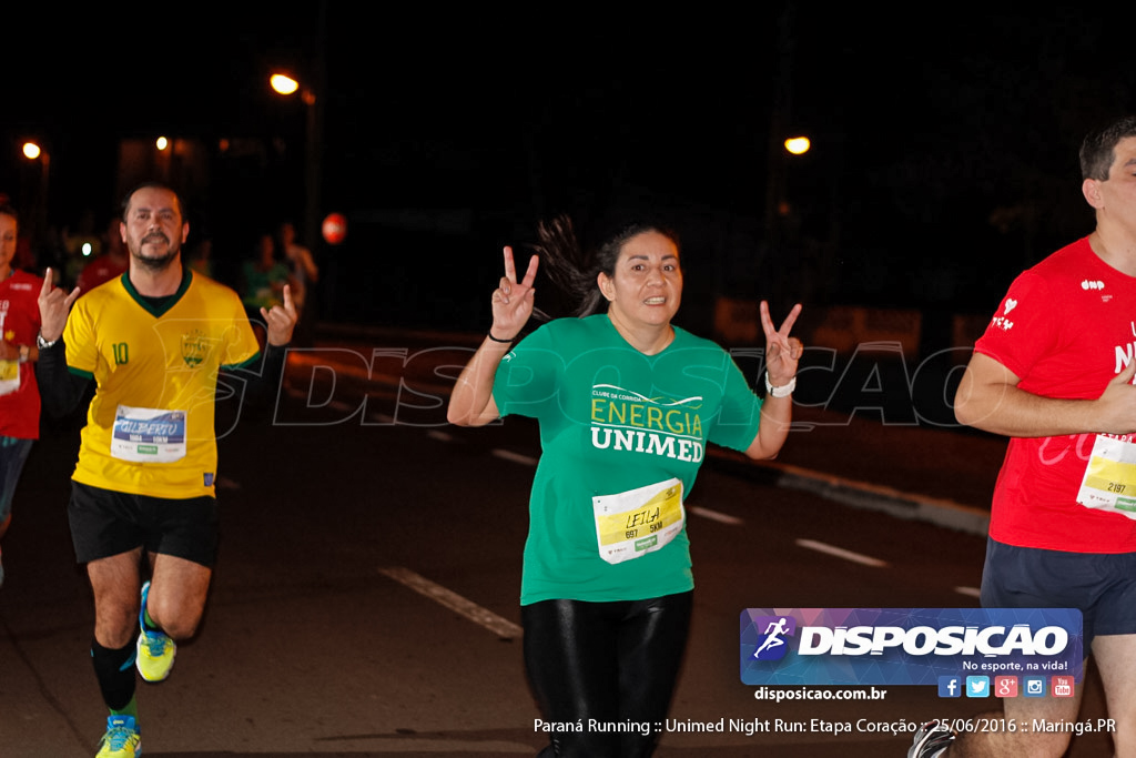 Unimed Night Run: Etapa Coração :: Paraná Running 2016