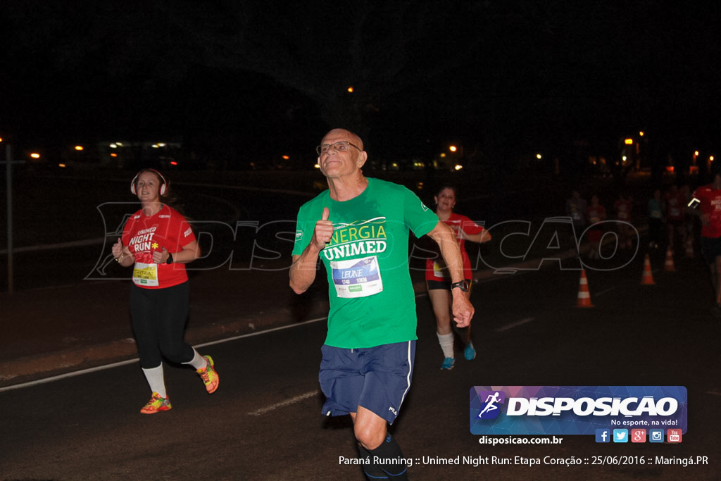 Unimed Night Run: Etapa Coração :: Paraná Running 2016