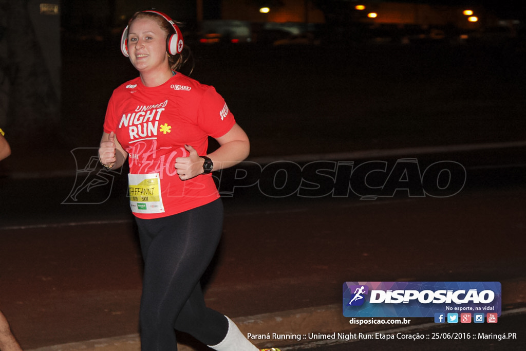 Unimed Night Run: Etapa Coração :: Paraná Running 2016